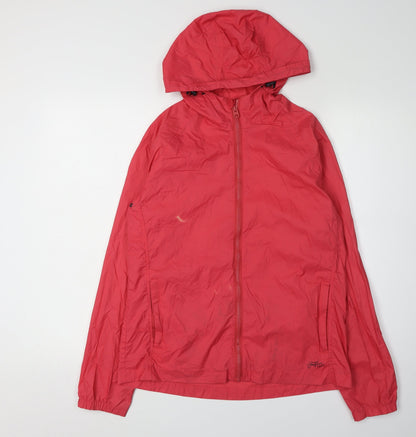 Fatface Women's Red Basic Hooded Jacket Size 10