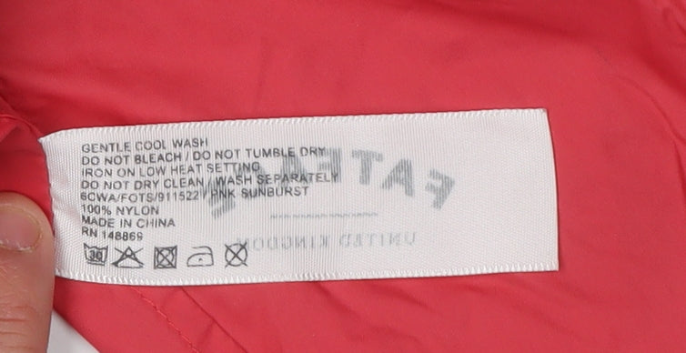 Fatface Women's Red Basic Hooded Jacket Size 10