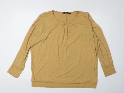 Womens UK Size M Isle Collection Yellow  T-Shirt
