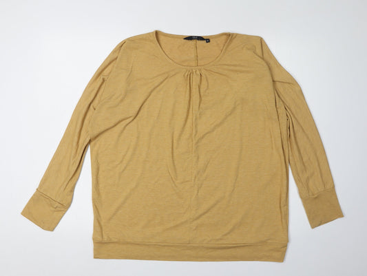 Isle Collection Yellow Long Sleeve Women's T-Shirt M