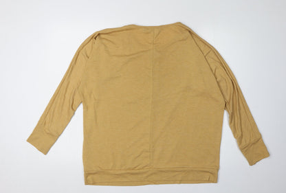 Womens UK Size M Isle Collection Yellow  T-Shirt