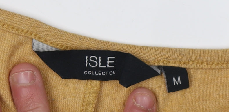 Womens UK Size M Isle Collection Yellow  T-Shirt