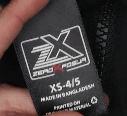 ZEROXPOSUR Boys XS Black Snow Pants for Skiing