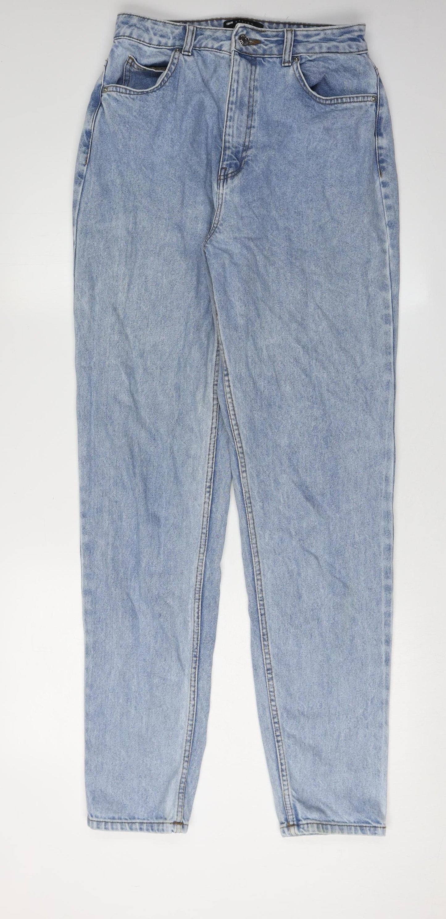 Womens UK Size 28 ASOS Design Regular Fit Straight Blue Jeans