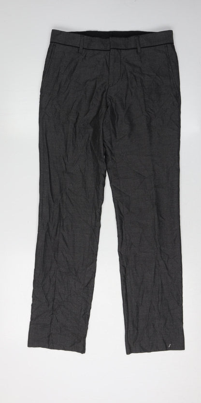 River Island Men's Black Slim Trousers Size 28