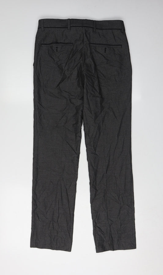 River Island Men's Black Slim Trousers Size 28