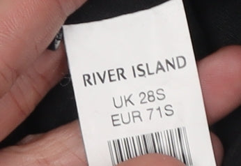 River Island Men's Black Slim Trousers Size 28