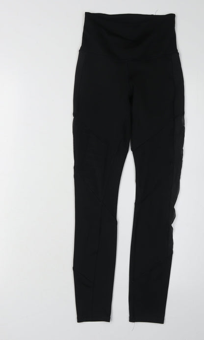 Reebok Women's Black XS Leggings Athleisure Yoga