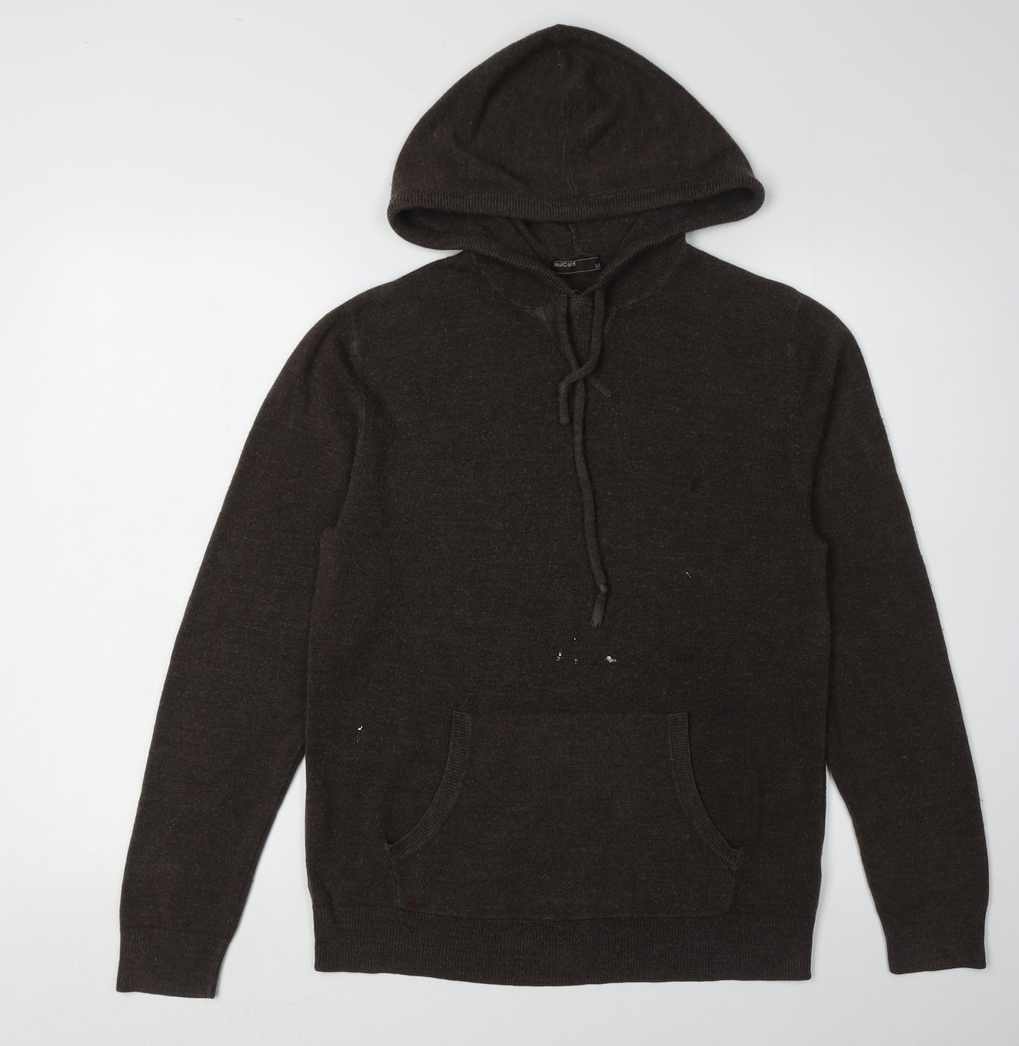 SoulCal Men's Brown Hooded Pullover Jumper - Medium