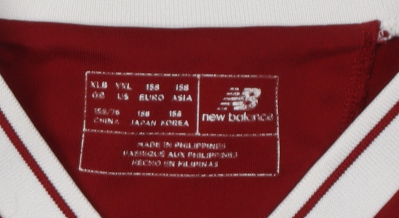 New Balance Boys Red Short Sleeve Sports Jersey Size 12