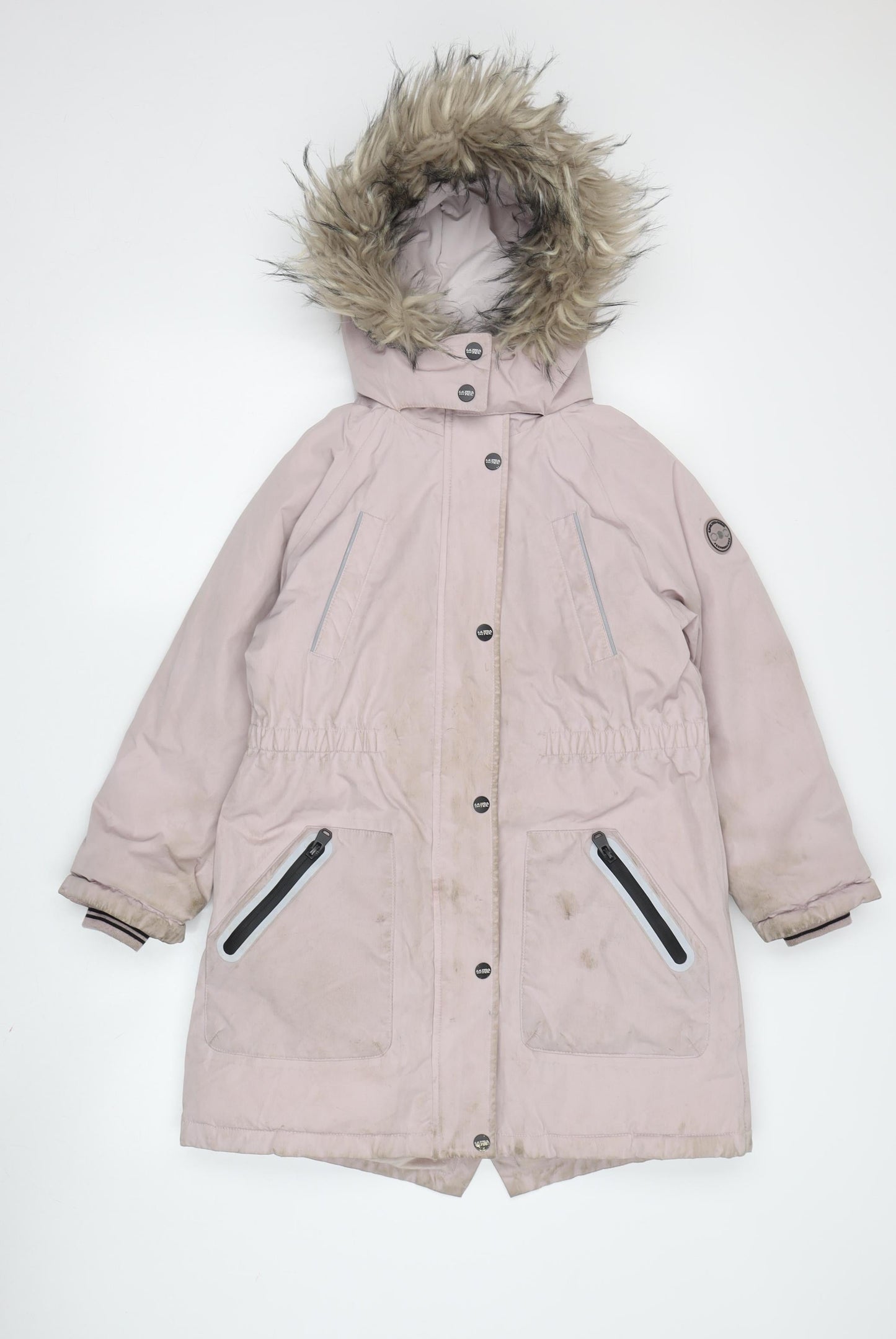 Next Girls Pink Hooded Parka Coat 9 Years