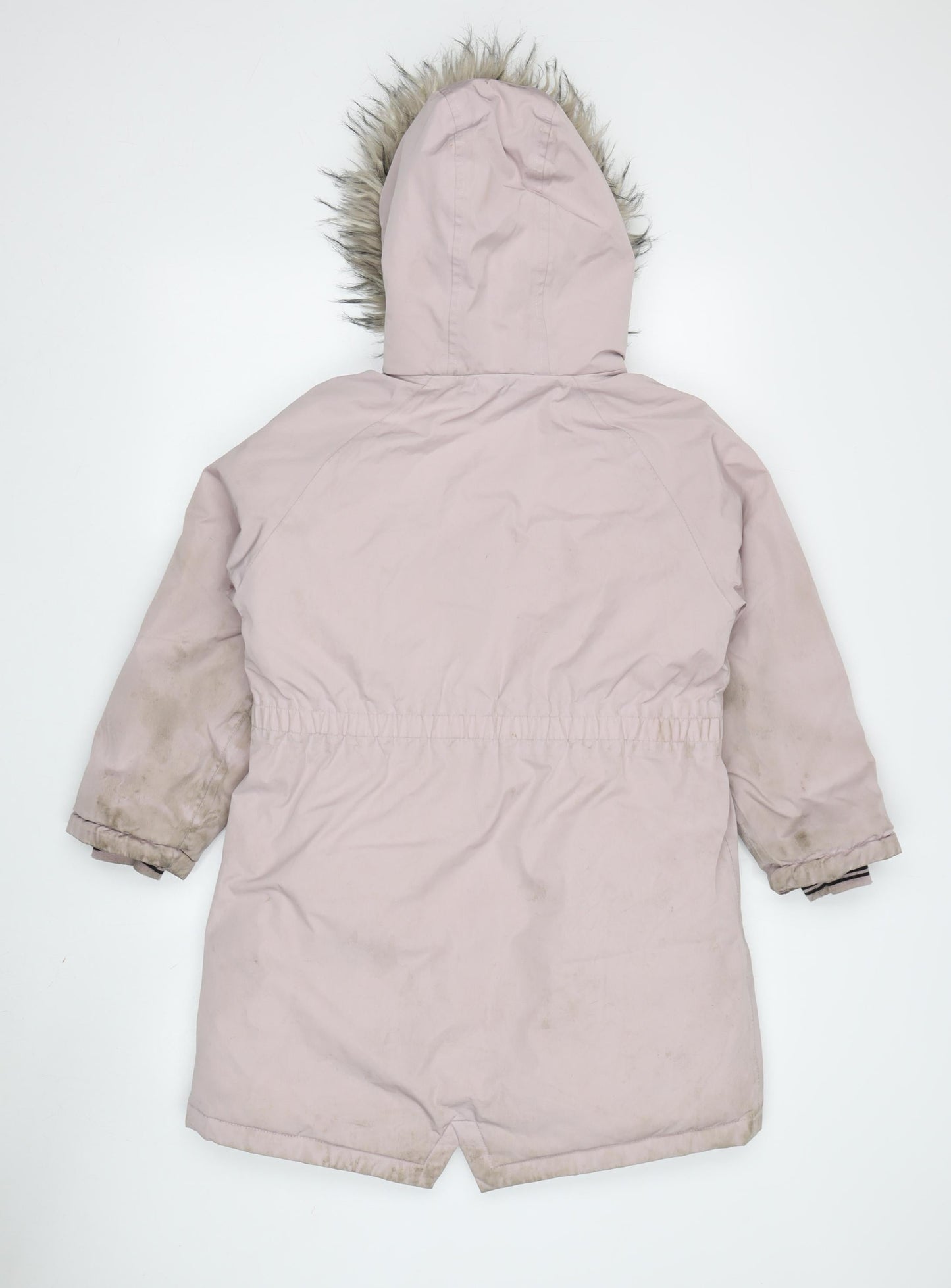 Next Girls Pink Hooded Parka Coat 9 Years