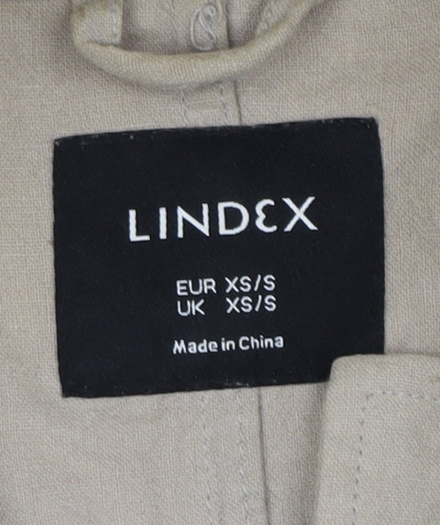 Lindex Women's Beige Relaxed Basic Jacket XS/S