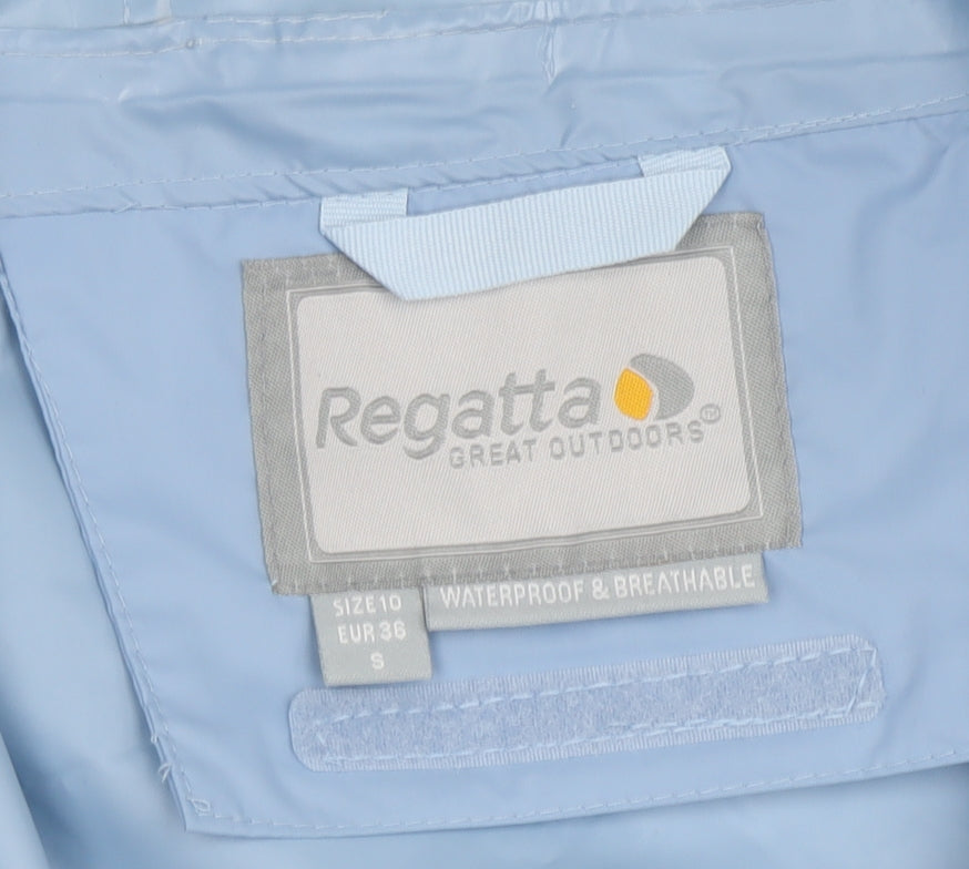Womens UK Size 10 Regatta Blue Rain Coat
