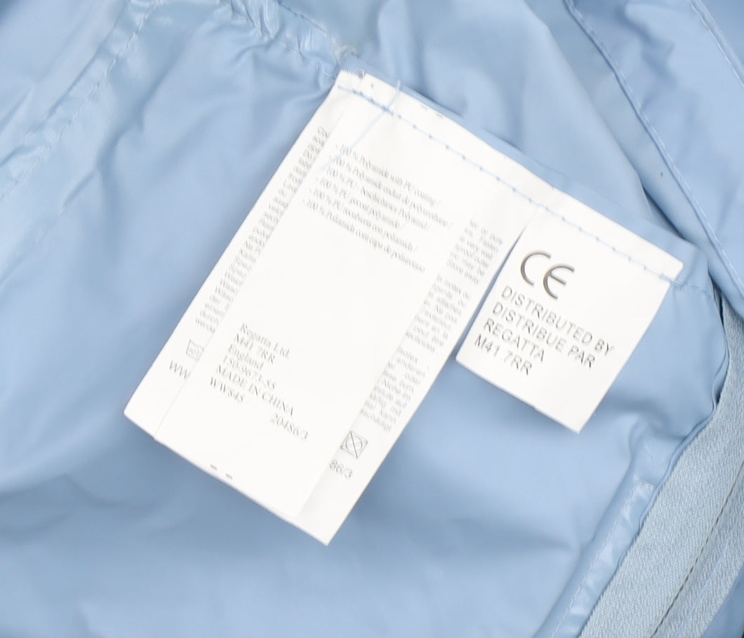 Womens UK Size 10 Regatta Blue Rain Coat