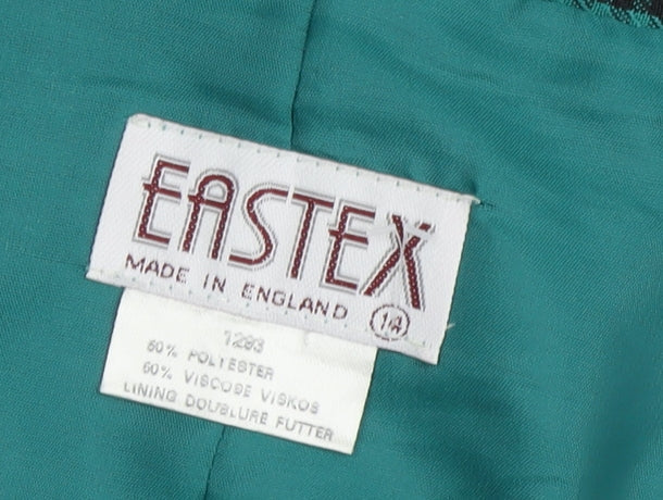 Eastex Women's Green Check Midi Skirt Size 14