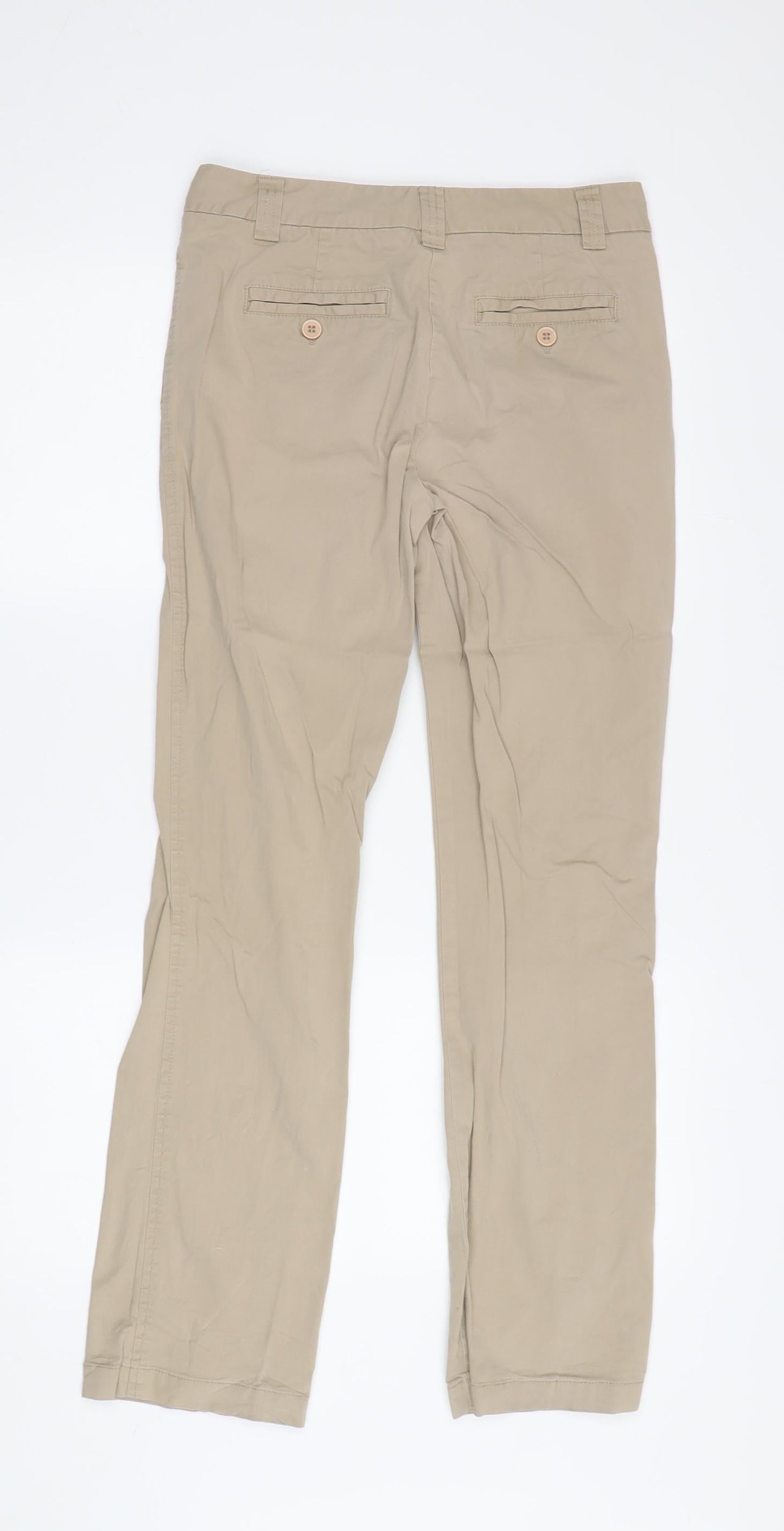 Laura Ashley Women's Beige Chino Trousers Size 8