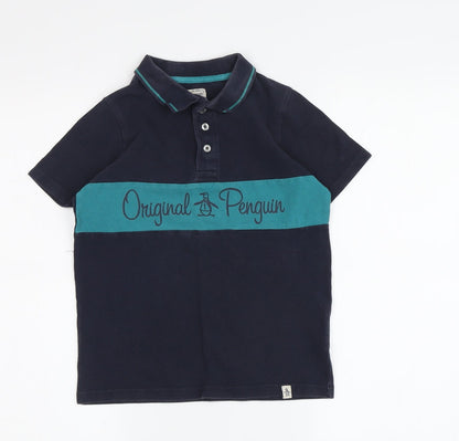 Original Penguin Boys Blue Polo Shirt 9 Years