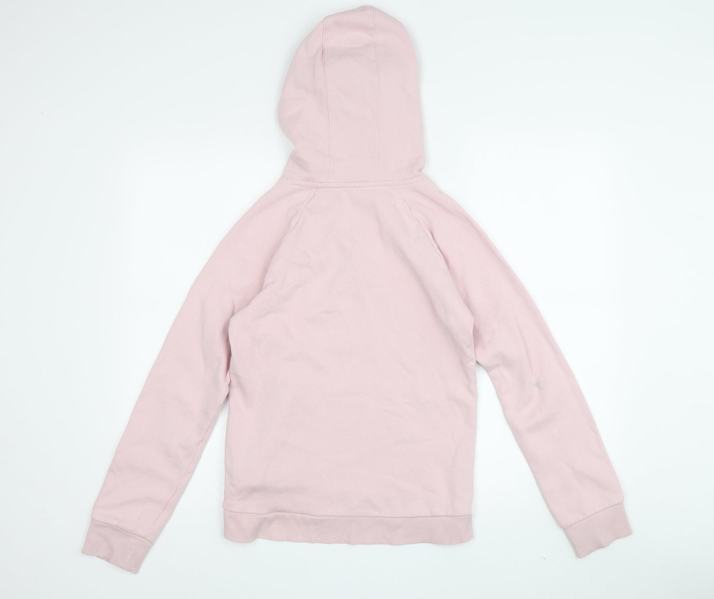 Under Armour Girls Pink Pullover Hoodie – Size L, Sports Style