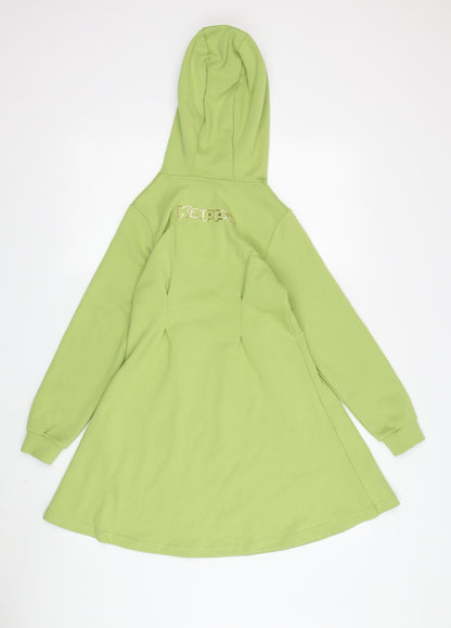 Kappa Girls Green Hooded A-Line Dress 9-10 Years