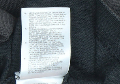 Adidas Men's Black Polo Shirt Size M Cotton