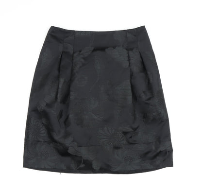 Karen Millen Black Pencil Skirt, Size 8, Floral