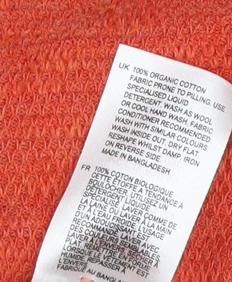 Womens UK Size 8 White Stuff Orange  Button-Up