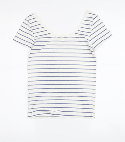 Womens UK Size XS Ralph Lauren White Jersey T-Shirt