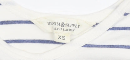 Womens UK Size XS Ralph Lauren White Jersey T-Shirt