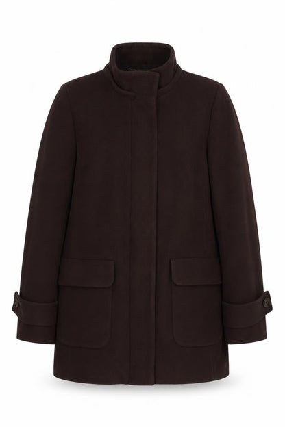 Womens UK Size 16 Viyella Brown Overcoat