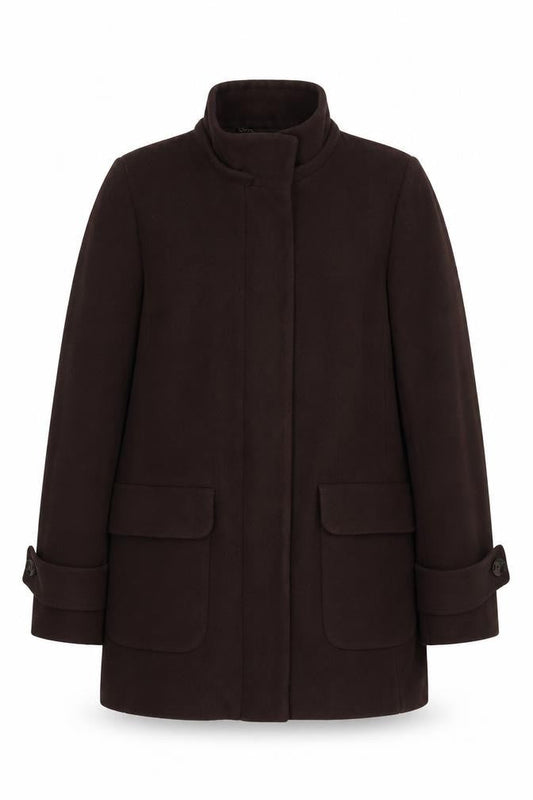 Womens UK Size 16 Viyella Brown Overcoat