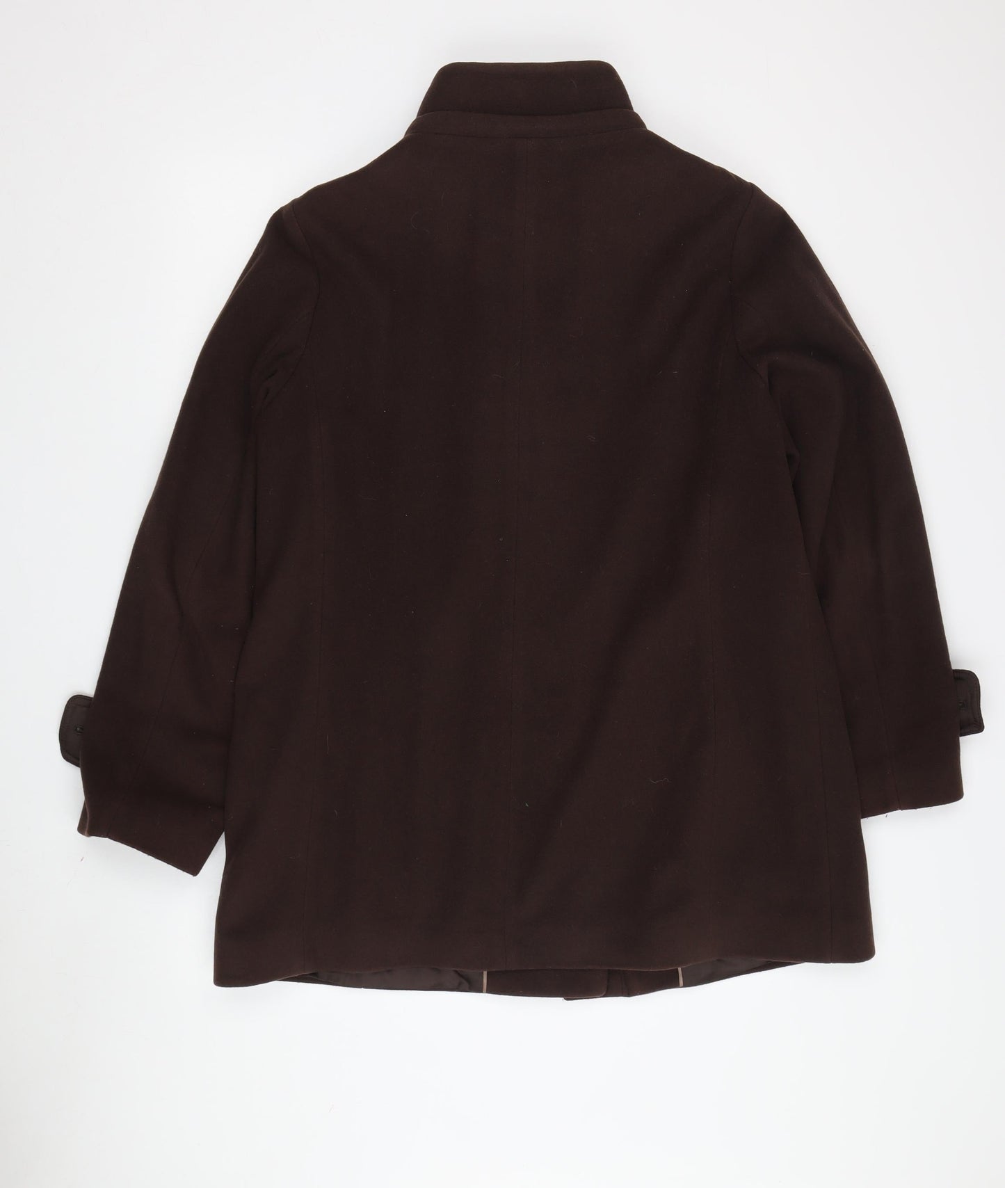 Womens UK Size 16 Viyella Brown Overcoat