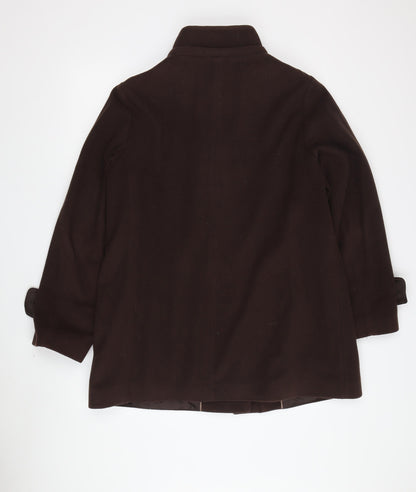 Womens UK Size 16 Viyella Brown Overcoat