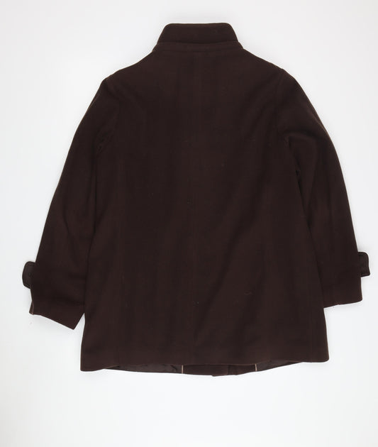 Womens UK Size 16 Viyella Brown Overcoat