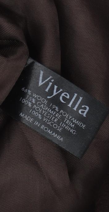 Womens UK Size 16 Viyella Brown Overcoat