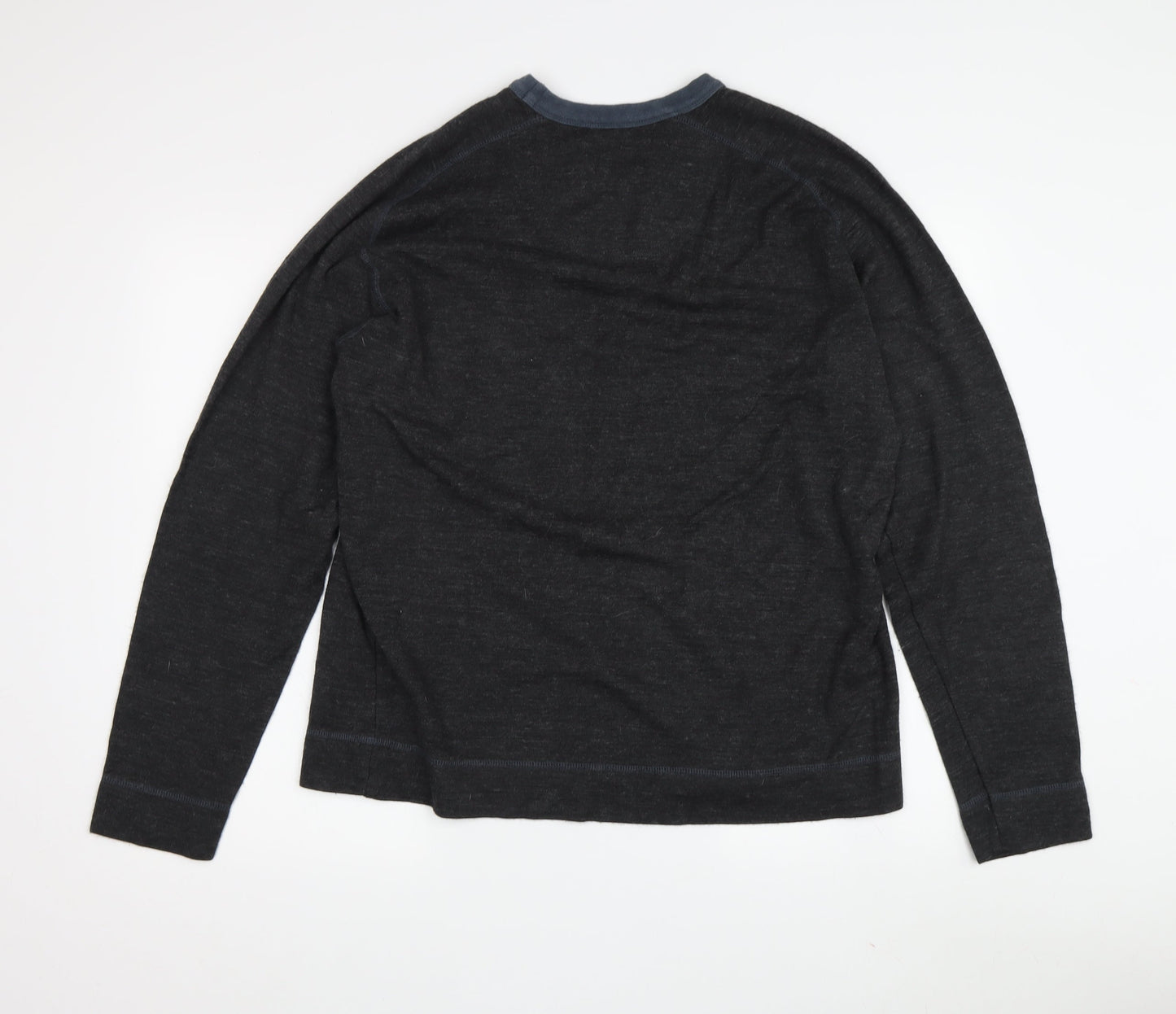 Ted Baker Men's Black V-Neck Pullover Sweatshirt L