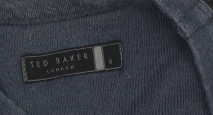 Ted Baker Men's Black V-Neck Pullover Sweatshirt L