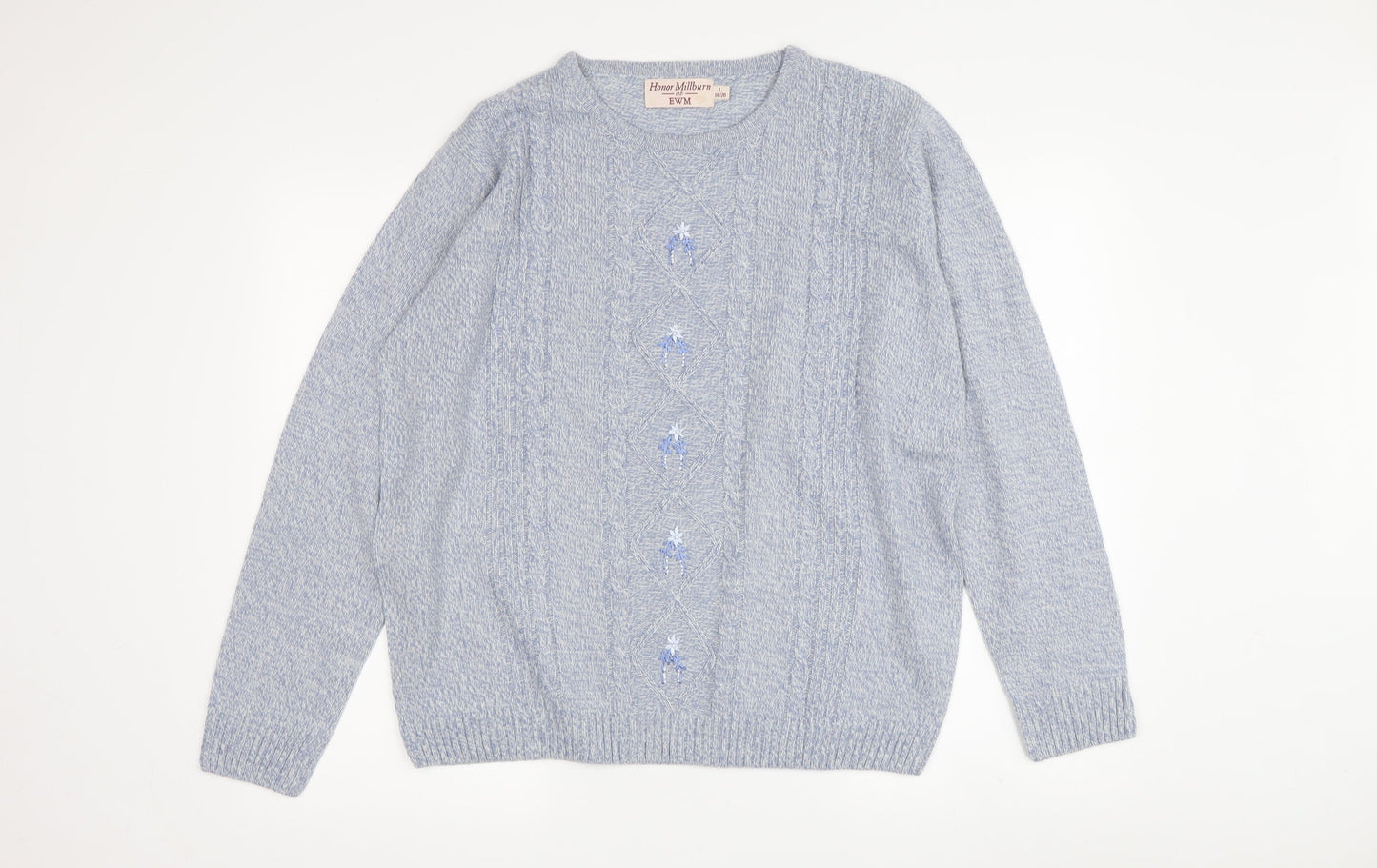 Womens UK Size L Honor Millburn at EWM Blue Pullover Jumper