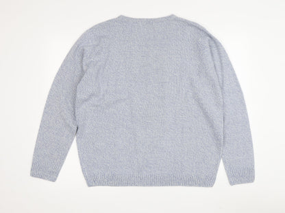 Womens UK Size L Honor Millburn at EWM Blue Pullover Jumper