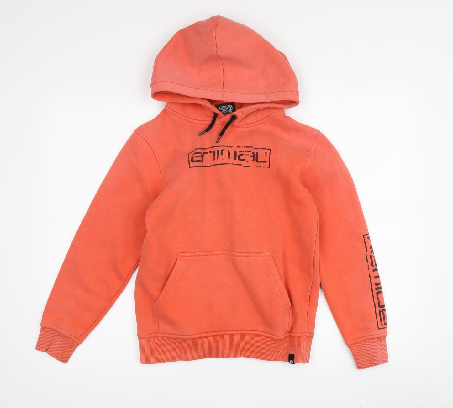 Animal Boys Orange Hoodie 9-10 Years Fleece Pullover