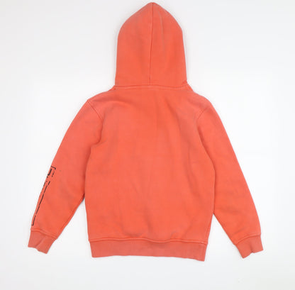 Animal Boys Orange Hoodie 9-10 Years Fleece Pullover