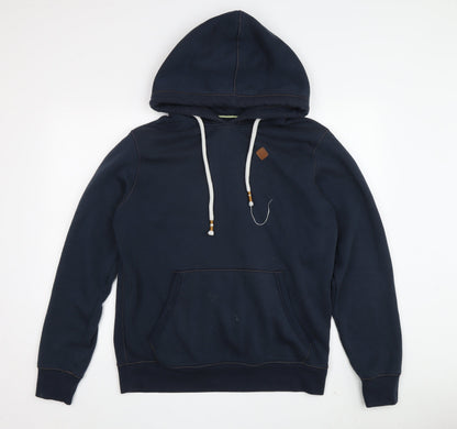 Mens UK Size M JACK & JONES Blue Pullover Hoodie