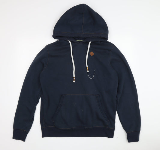 Mens UK Size M JACK & JONES Blue Pullover Hoodie