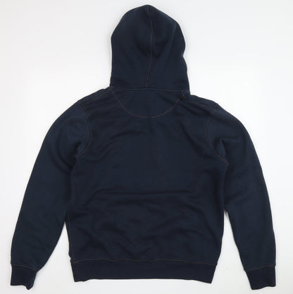 Mens UK Size M JACK & JONES Blue Pullover Hoodie