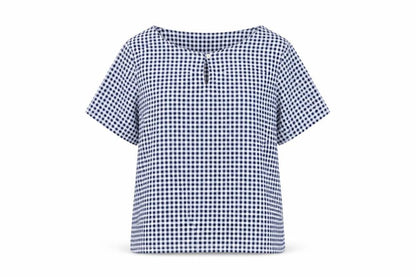 Womens UK Size 10 Laura Ashley Blue Basic Blouse