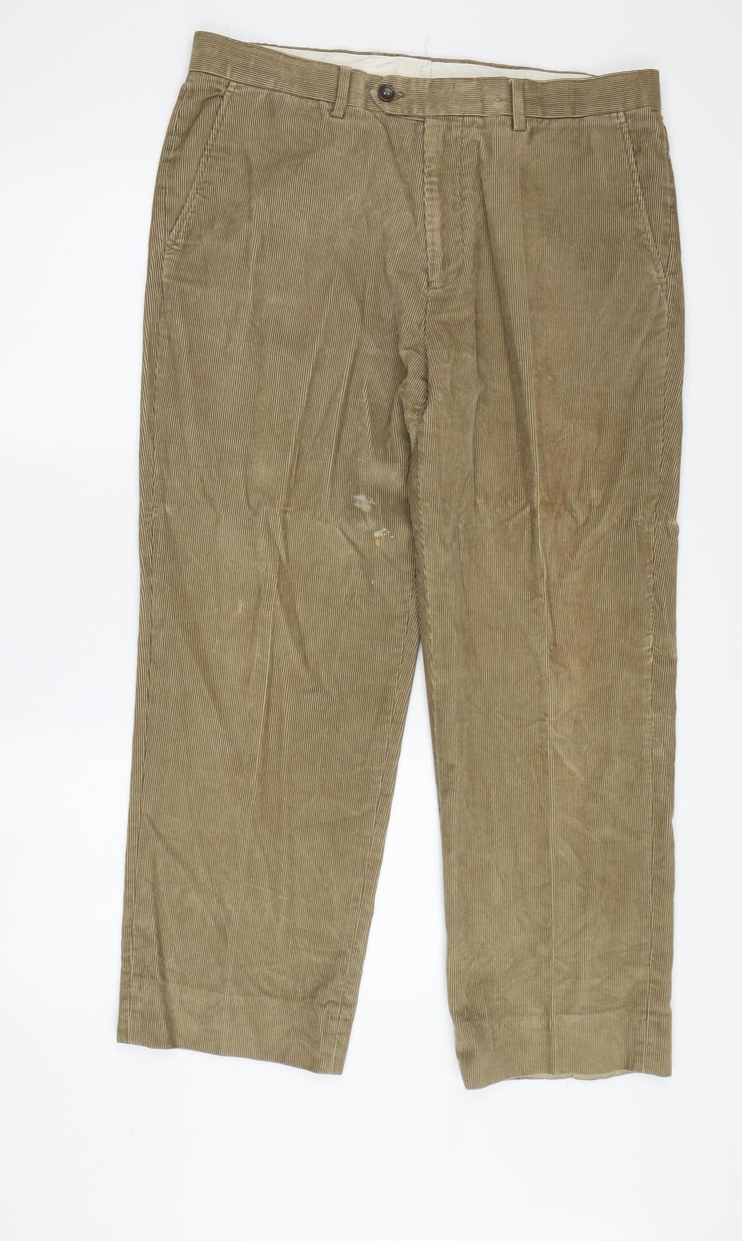 Austin Reed Men's Brown Corduroy Trousers, 34