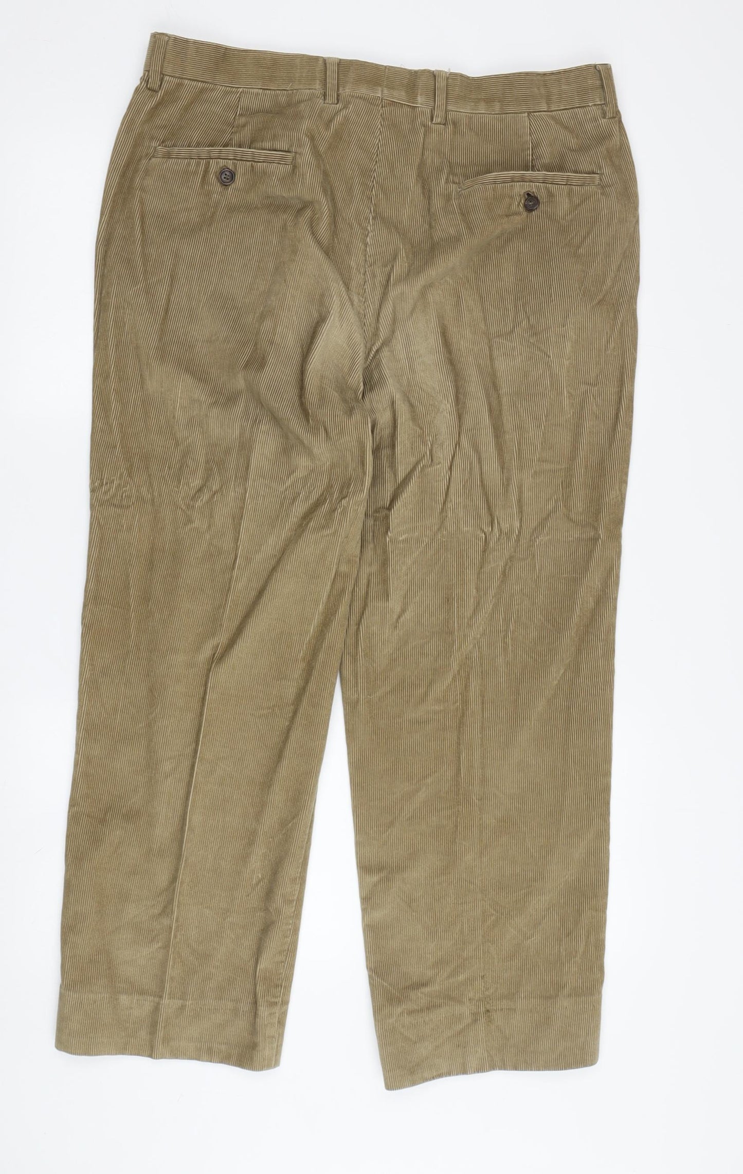 Austin Reed Men's Brown Corduroy Trousers, 34