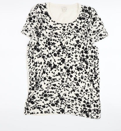 Womens UK Size M J.CREW Multicoloured Basic T-Shirt