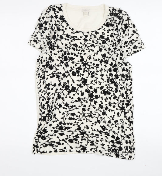 Womens UK Size M J.CREW Multicoloured Basic T-Shirt