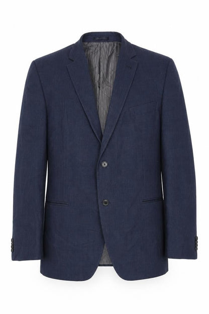 Mens UK Size 48 Jeff Banks Regular Blue Suit Jacket
